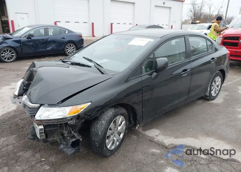 2012 Honda Civic Lx from USA, damaged, VIN 19XFB2F55CE004527